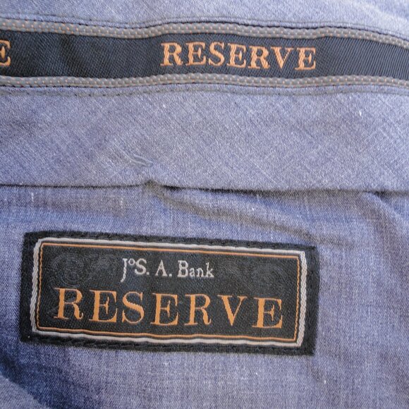 Jos A Bank Reserve Chino Straight Corduroy Black Pants Pockets Mens Size 38 x 30 - Picture 5 of 10